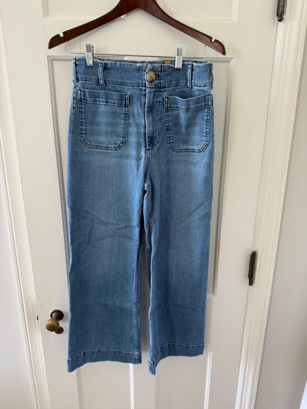 High-Rise  Blue Wide-Leg Women’s Jeans Maeve, the Colette from Anthropologie